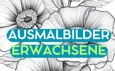 Ausmalbilder für Erwachsene Blumen & Frühling