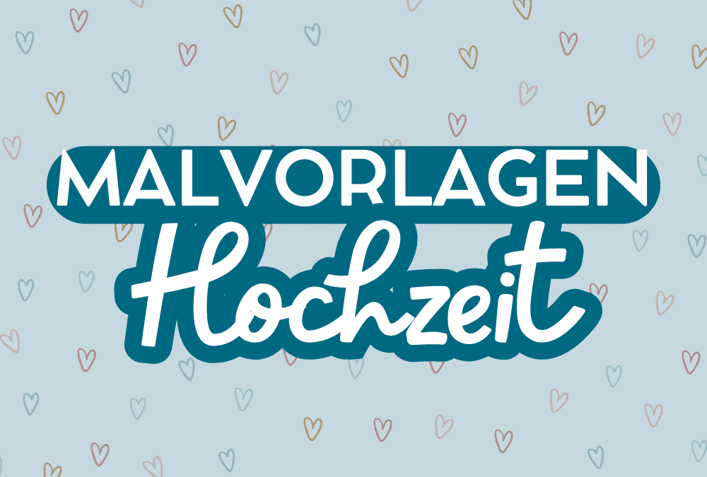 Malvorlagen Hochzeit zum Ausdrucken: Einfach & kostenlos