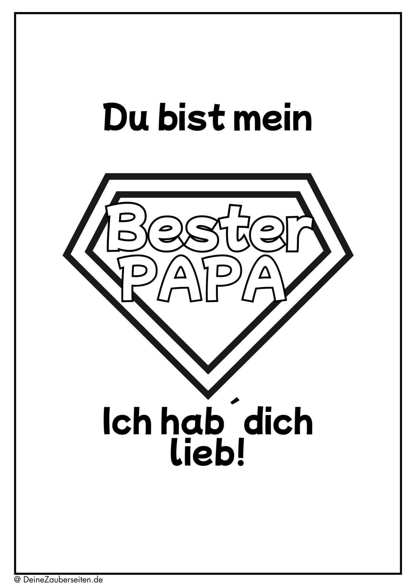 Malvorlage papa