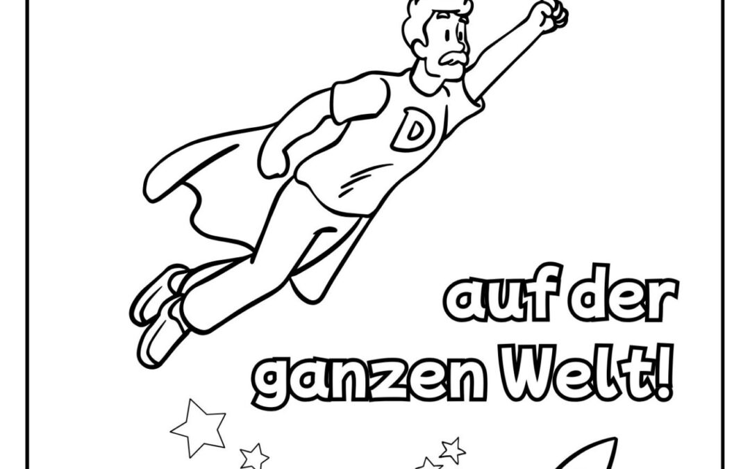 Vatertag Malvorlage: Vatertagsgeschenk basteln mit Kindern