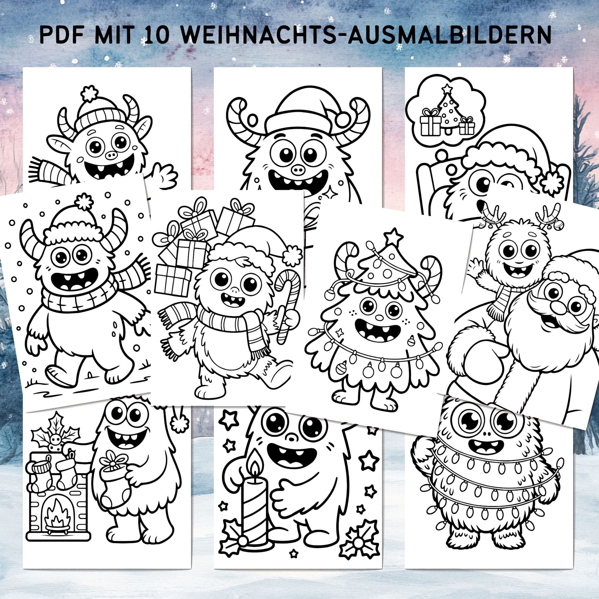 herbst ausmalbilder
