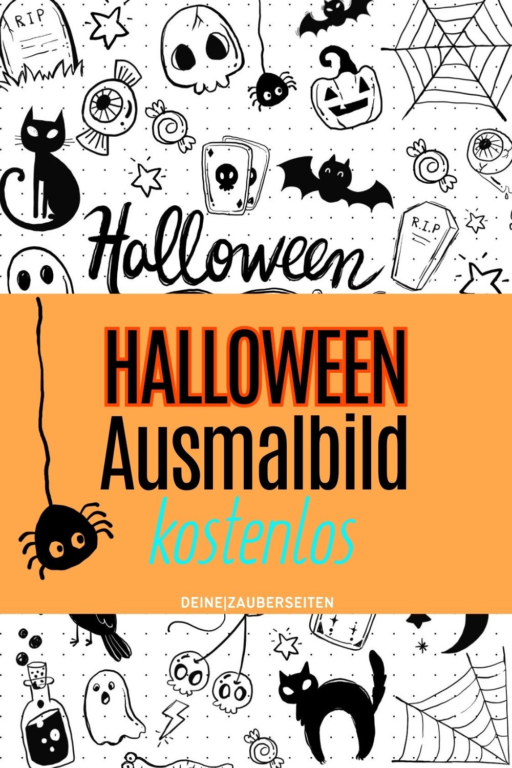 Halloween Ausmalbild Pinterest halloween ausmalbild