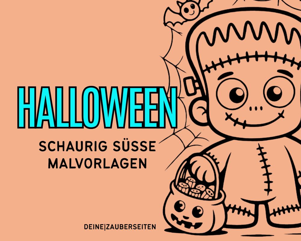 Halloween Malvorlagen: Einfache Ausmalbilder kostenlos