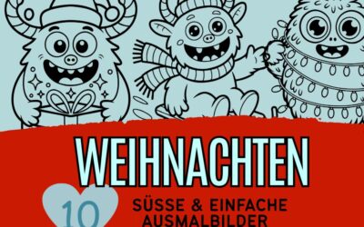Weihnachten Ausmalbilder: Einfache Malvorlagen für Kinder & Erwachsene – kostenlos zum Ausdrucken