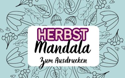 Herbst Mandala für Erwachsene & Kinder