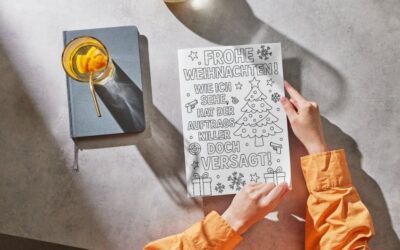 Lustige Weihnachtssprüche zum Schimpfen & Ausmalen: Kostenlose Malvorlagen zum Ausdrucken