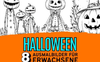 Coole Malvorlagen Halloween: Ausmalbilder für Erwachsene zum Ausdrucken – 100% kostenlos