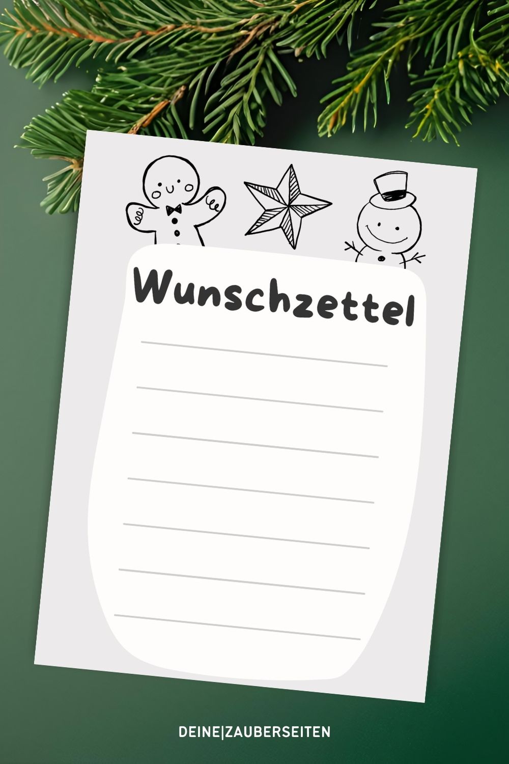 Wunschzettel Vorlage Wunschzettel Vorlage