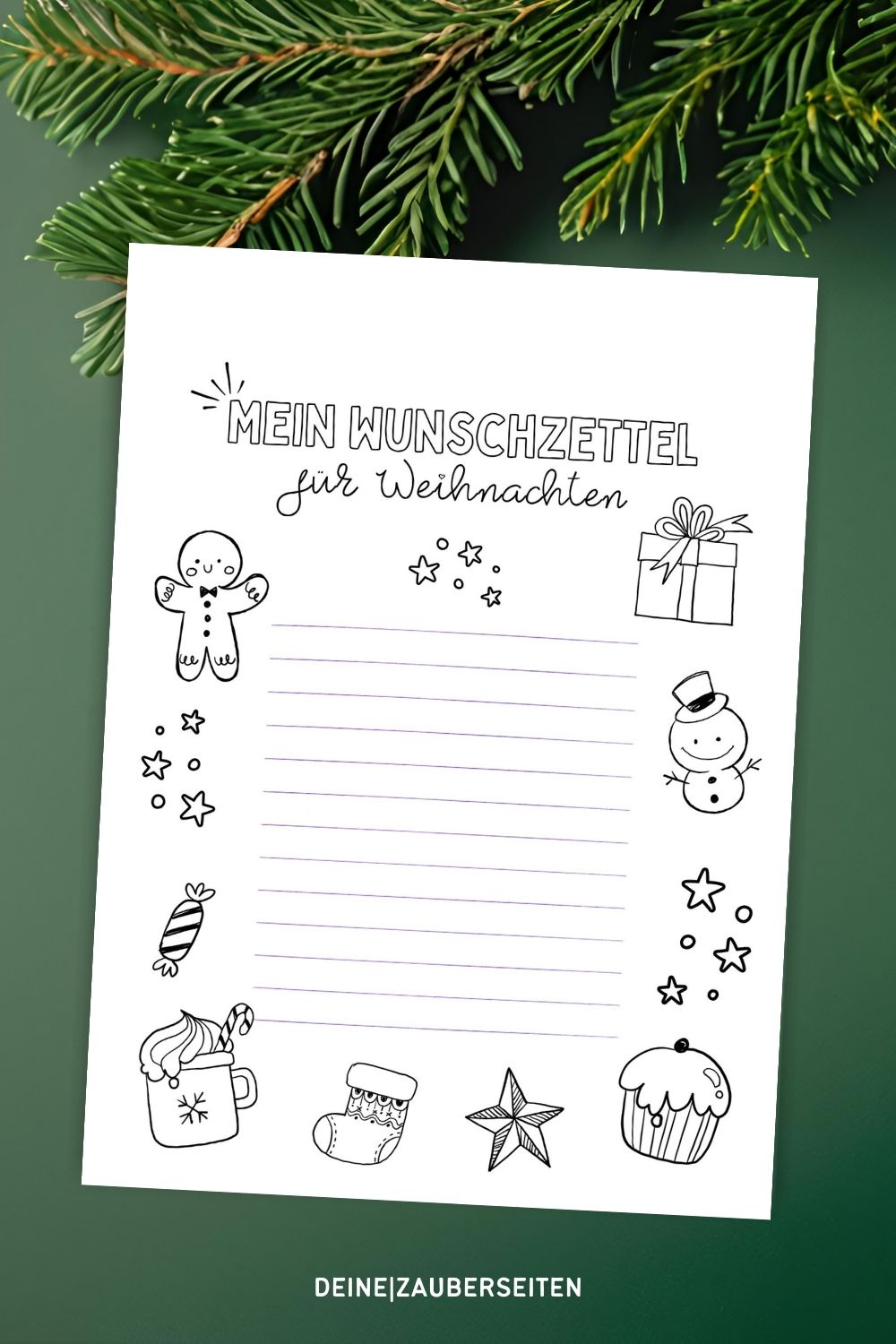 Wunschzettel zum ausmalen Wunschzettel zum ausmalen