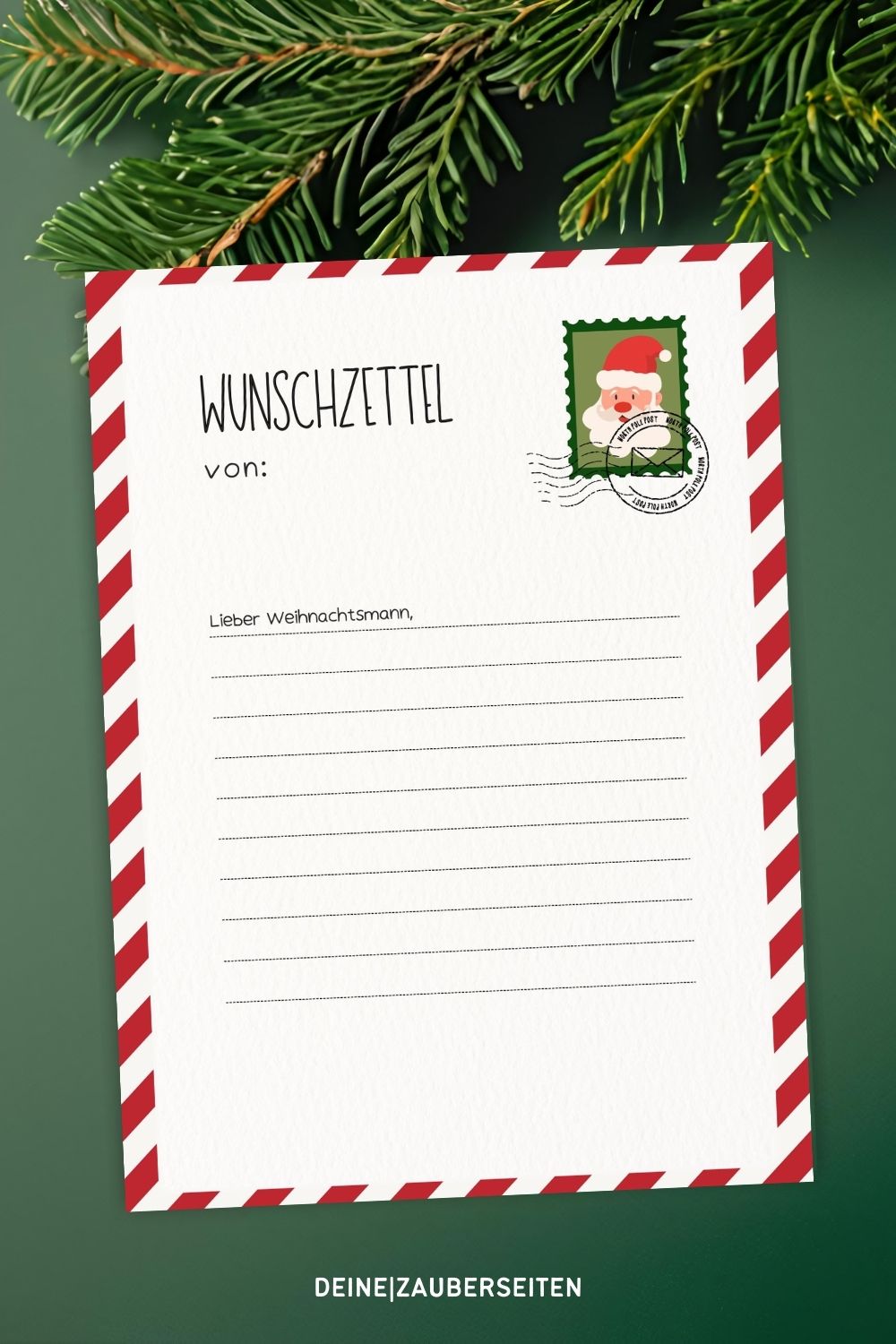 5 Wusnchzettel vorlage