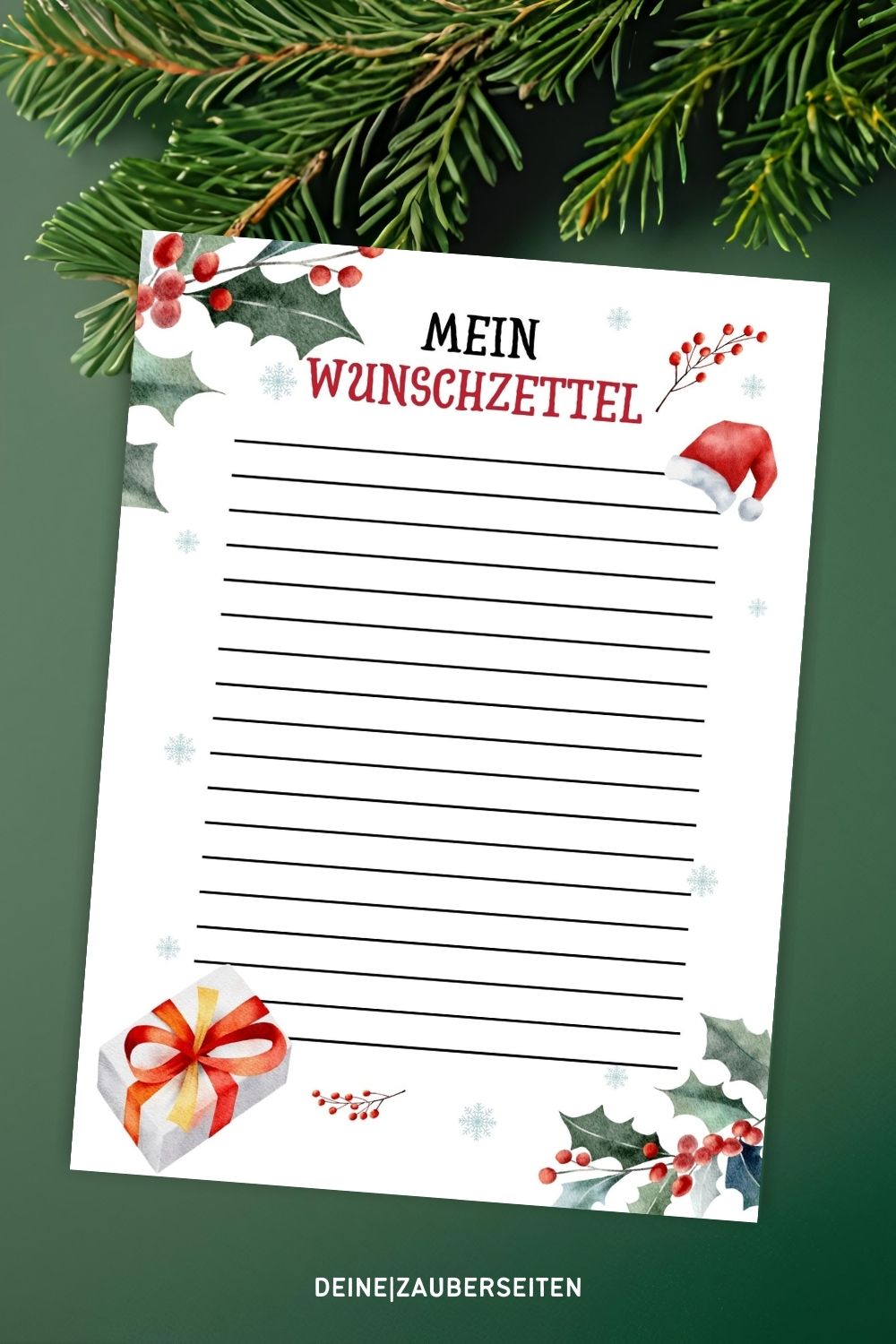Vorlage Wunschzettel Vorlage Wunschzettel