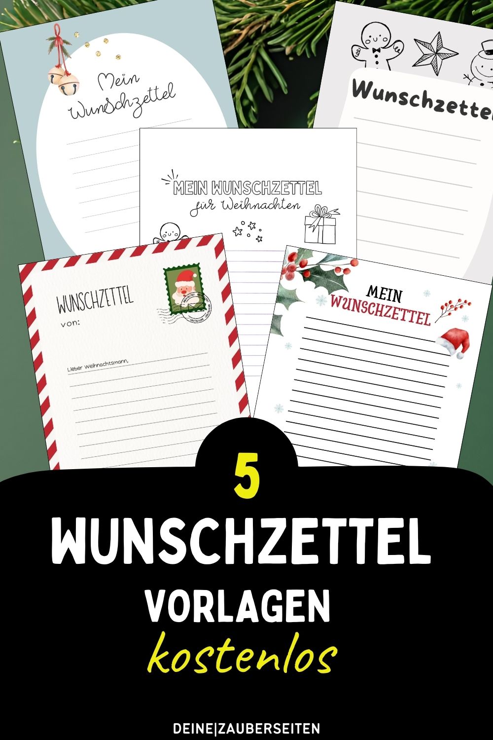 Wunschzettel vorlage