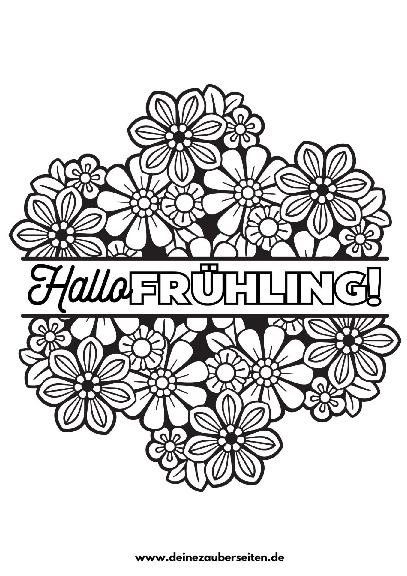 Hallo Frühling Mandala hallo frühling mandala