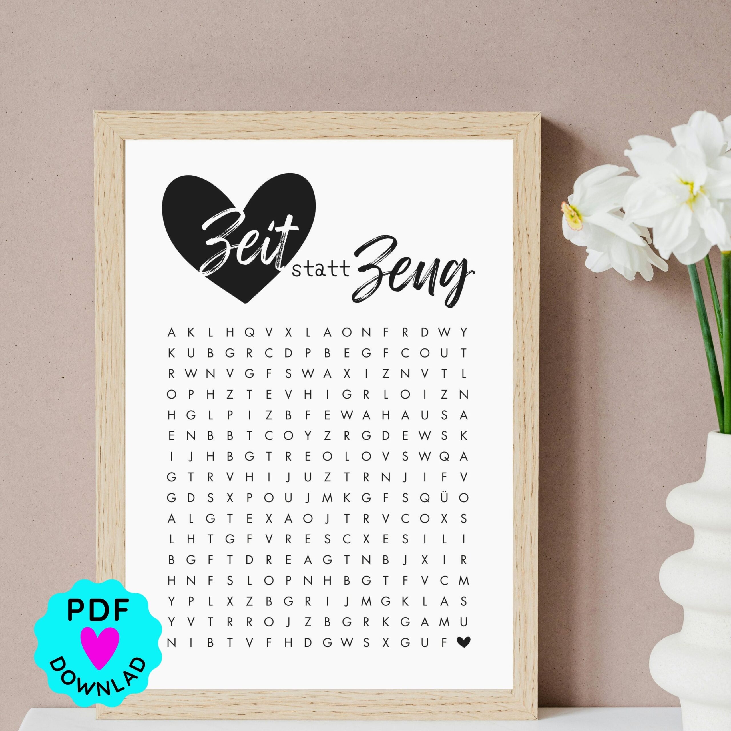 Zeit statt Zeug Rätsel Gutschein