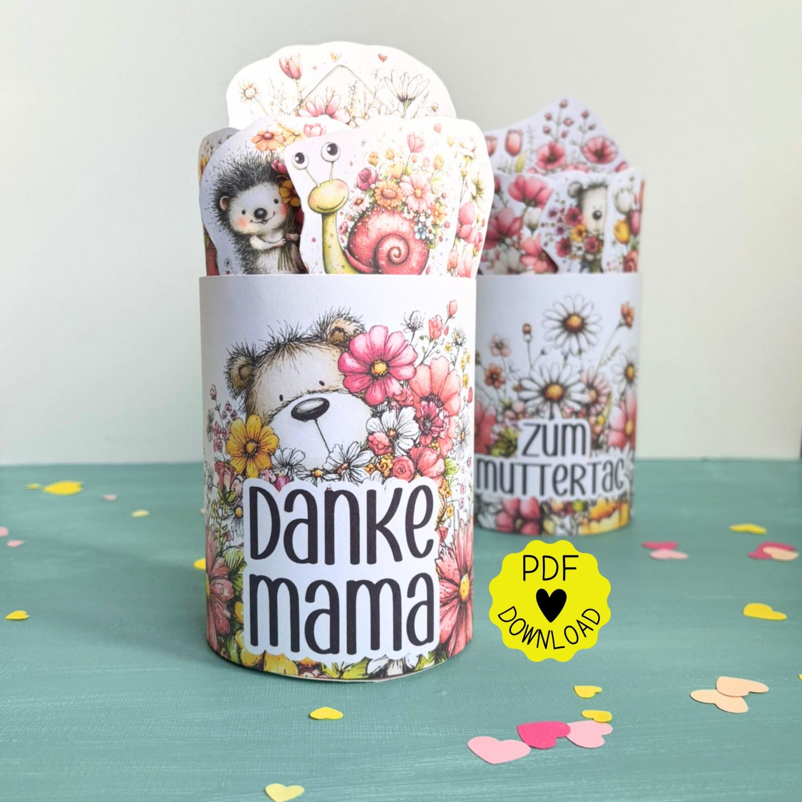 Duplo Banderole & Etiketten "Danke Mama" zum Ausdrucken - Deine